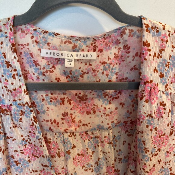 Veronica  Beard Size 14 Floral Dress - Picture 2 of 4